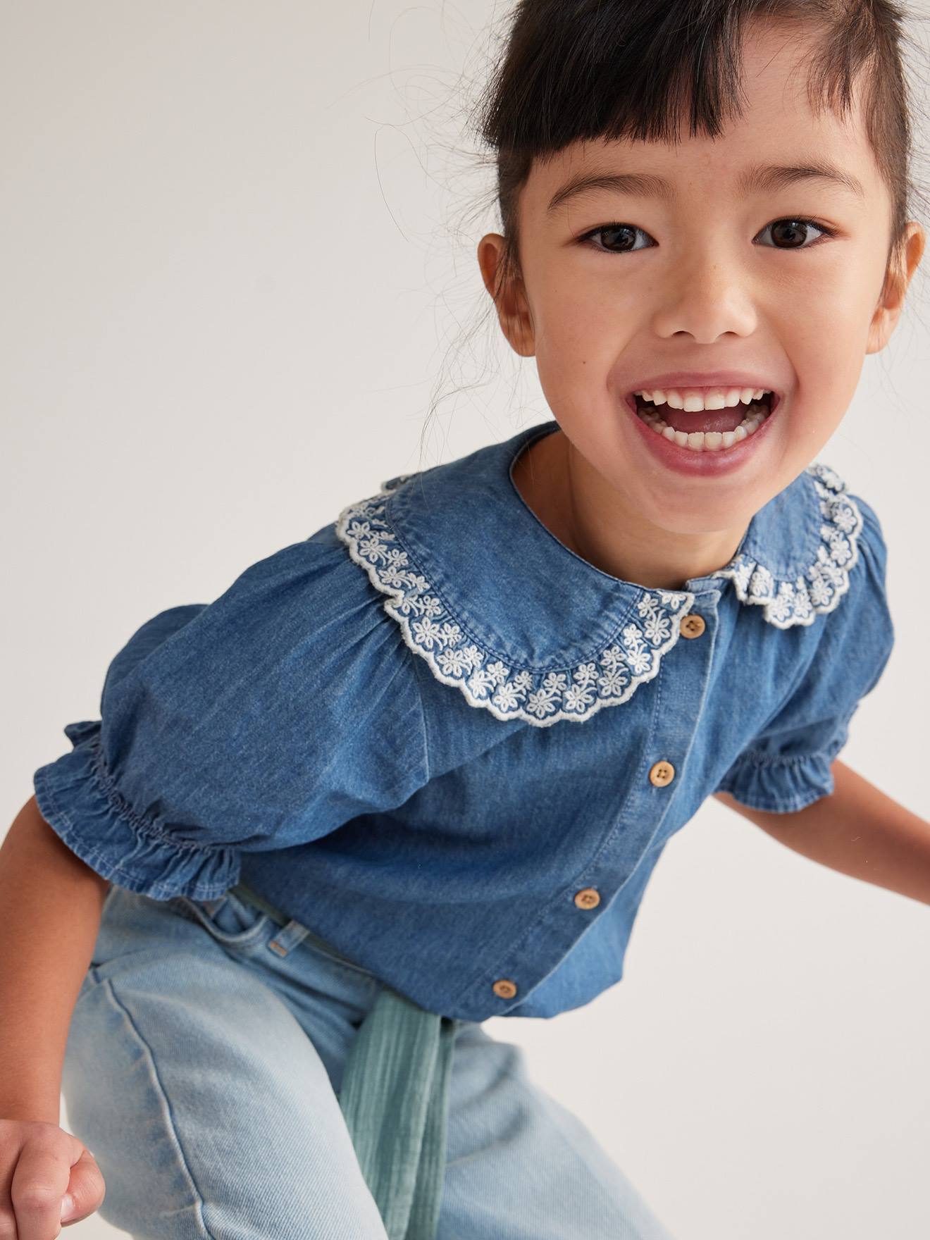 Toddler Baby Girl Denim Tops T-Shirt Warm Coat Shirt Jacket Button Down  Shirt 2-7 Years - Walmart.com