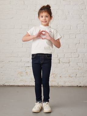 Girls-Jeans-Basics Denim Treggings for Girls