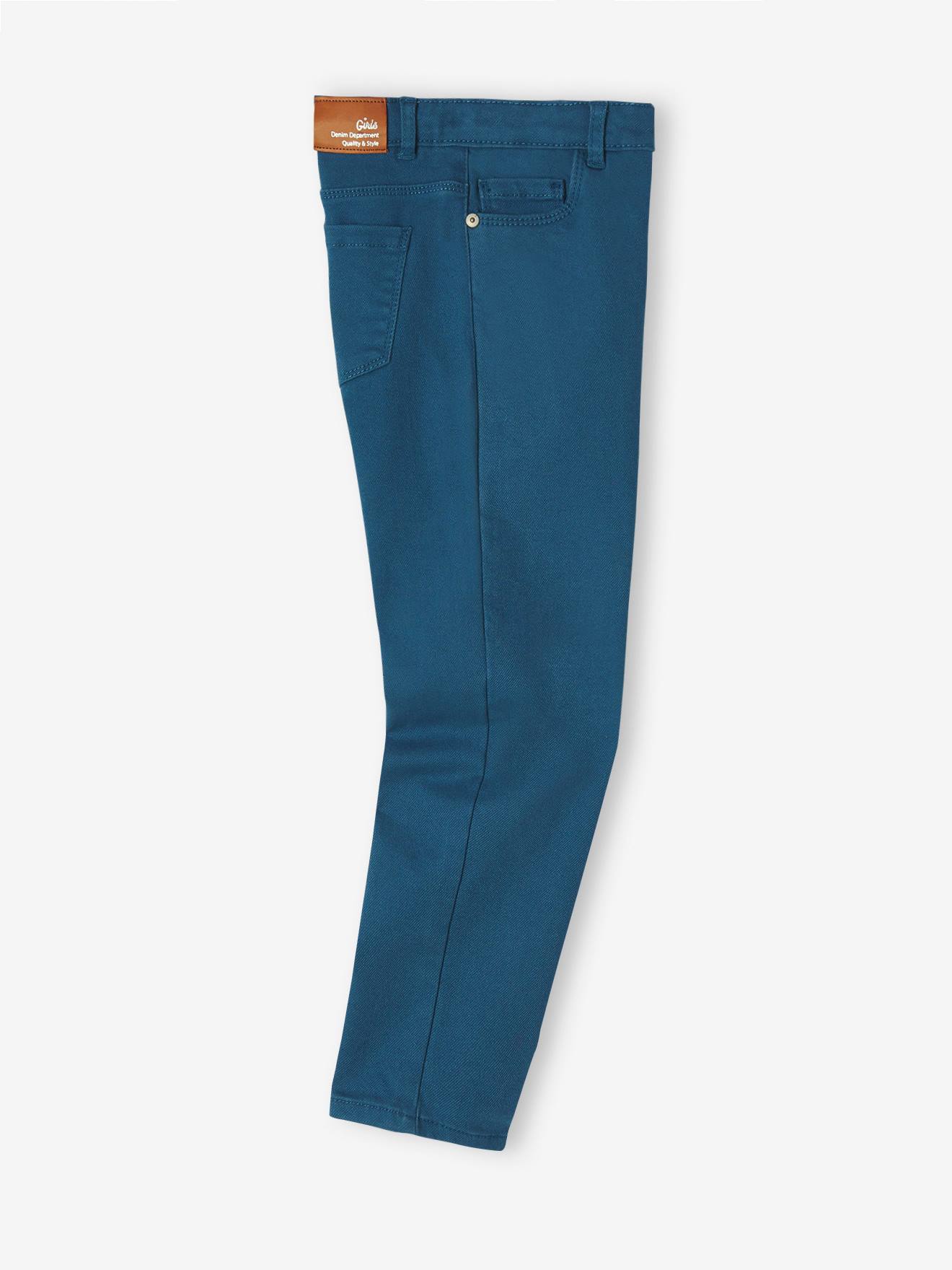 Pantalon Mom Fit MorphologiK Fille - Taille Haute Coton - VERTBAUDET - 10 Ans