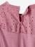 Robe fille détails en broderie anglaise blush foncé+mauve+rose pâle+vert d'eau - vertbaudet enfant 