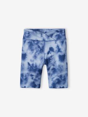 Girls-Shorts-Techno Shorts, Tie-Dye Print, for Girls