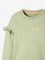 Sweat à volants personnalisable fille pêche+vert sauge - vertbaudet enfant 