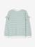 Sailor-type Sweatshirt with Ruffles on the Sleeves, for Girls striped green+striped pink - vertbaudet enfant 