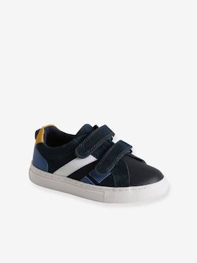 Chaussures-Chaussures garçon 23-38-Baskets, tennis-Baskets enfant cuir scratchs