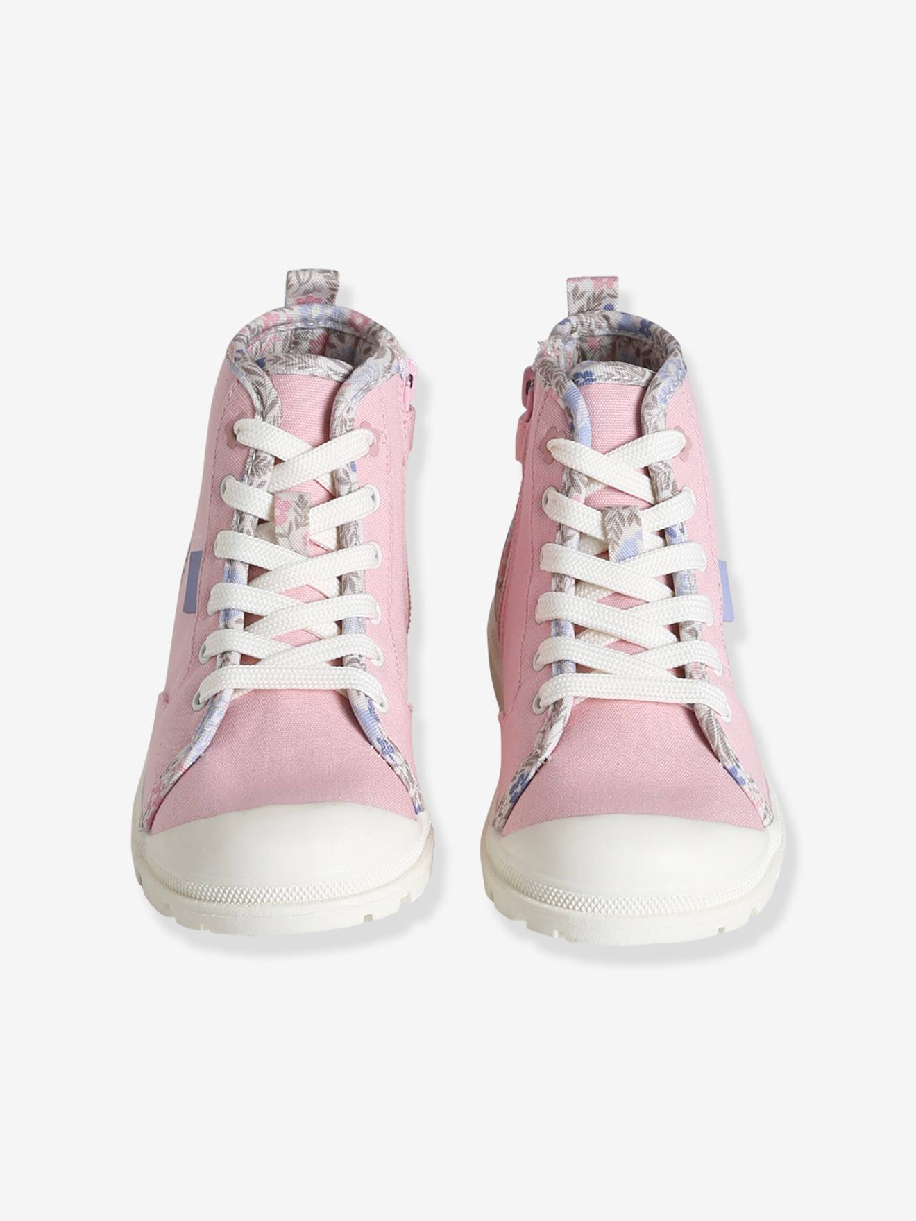 High Top Trainers with Zip Laces for Children rose Shoes