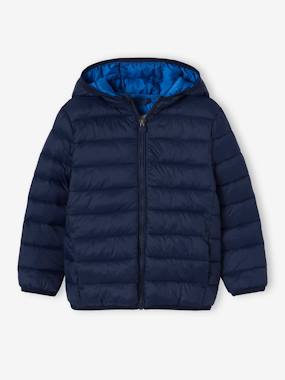 Boys-Coats & Jackets-Lightweight Jacket with Recycled Polyester Padding & Hood for Boys