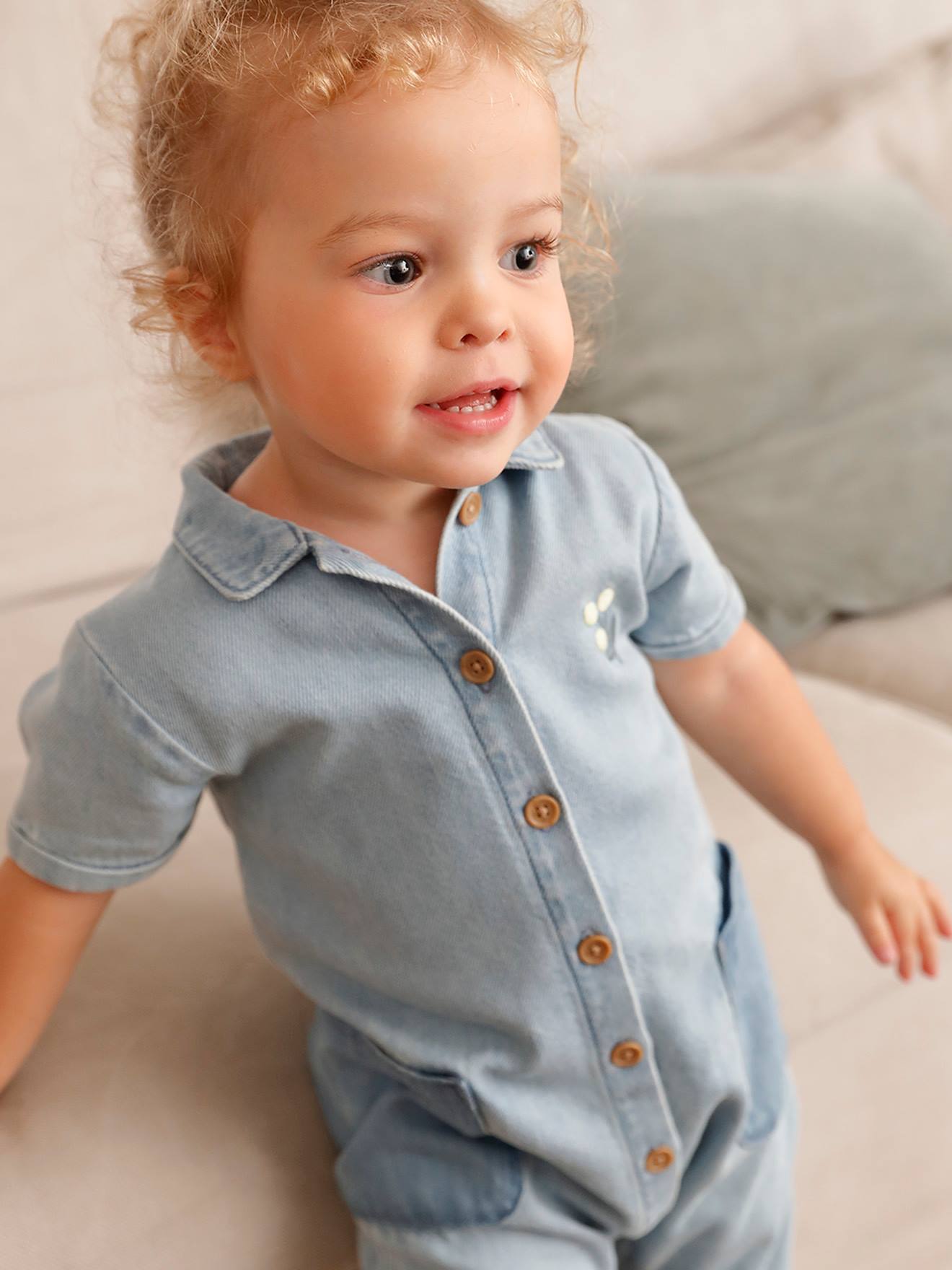 Baby 2025 denim jumpsuit