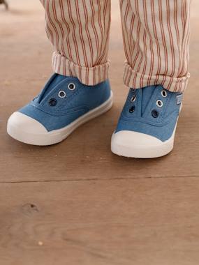 -Elasticated Canvas Trainers for Babies