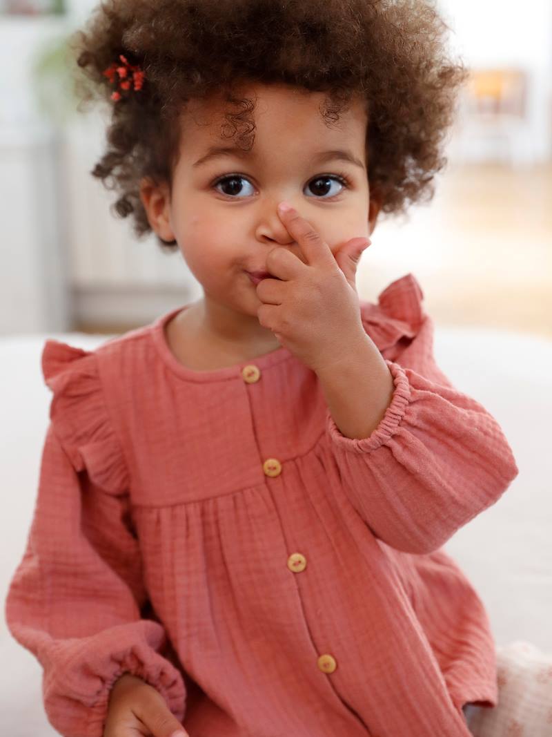 Gauze Dress - Kids - Old Rose | 100915 Jasmine main image 0