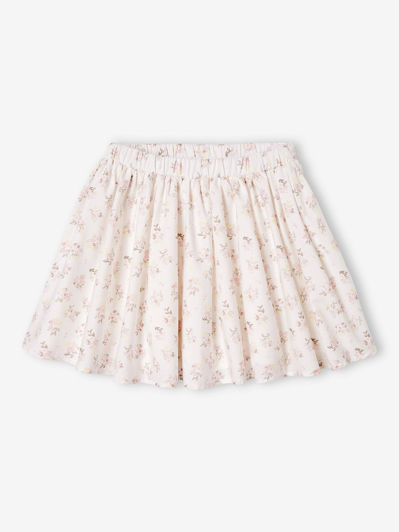 Special Occasion Floral Skirt for Girls - ecru, Girls
