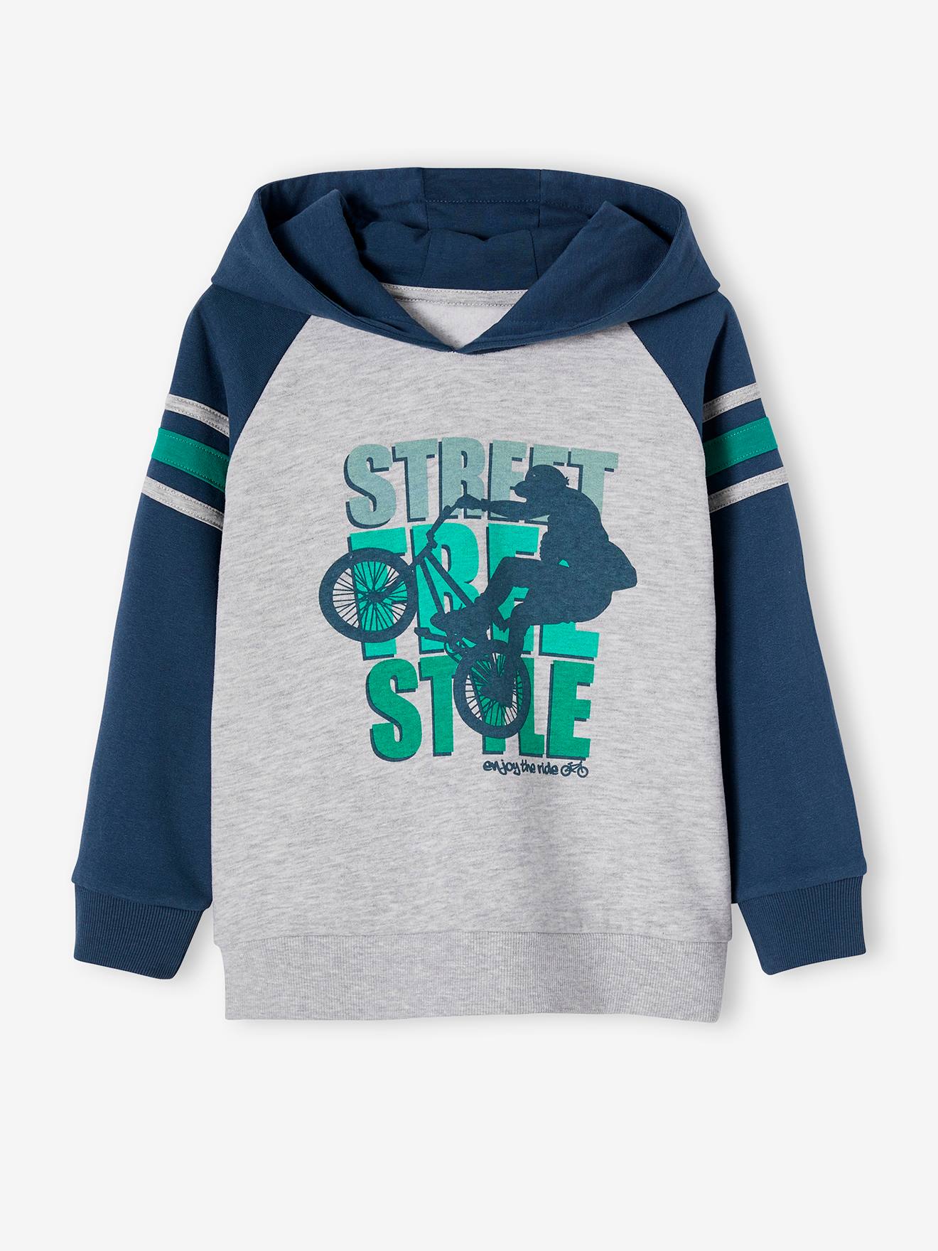 Sweat manches raglan 5 tailles de 6 mois à 3 ans