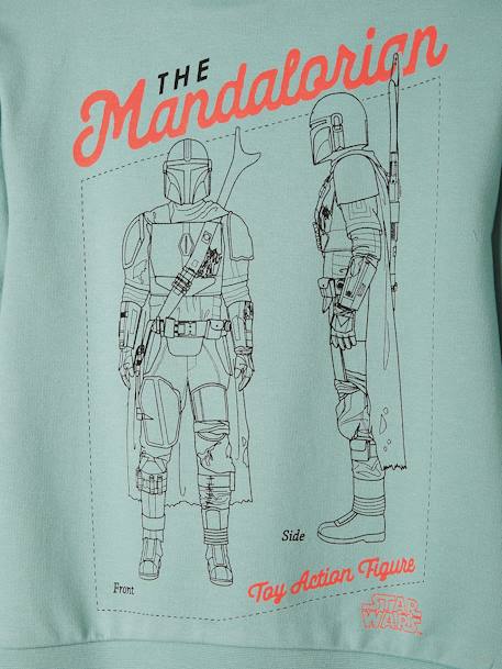 Sweatshirt for Boys, Star Wars® The Mandalorian aqua green - vertbaudet enfant 