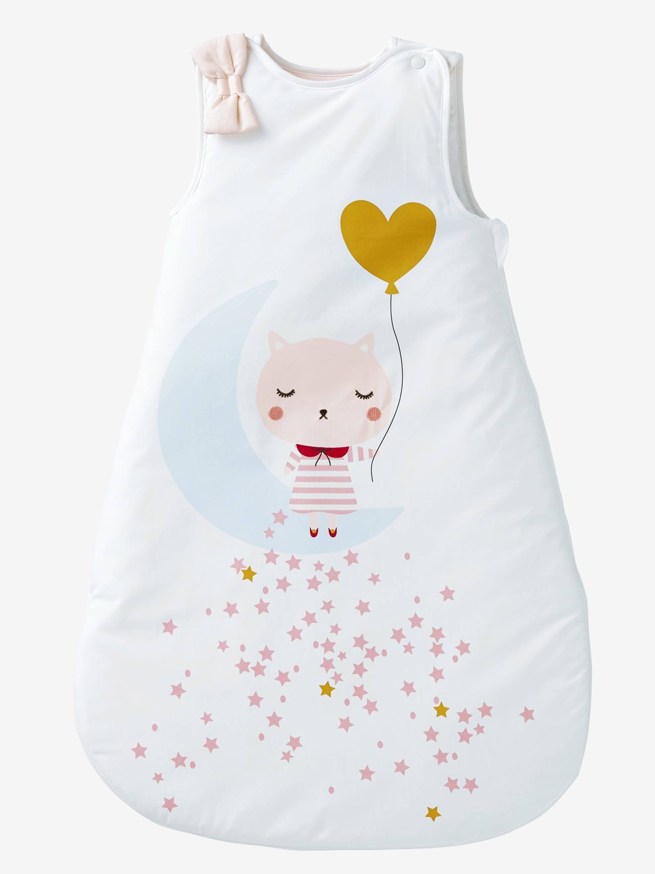 Sleeveless Sleep Bag Moonlight Theme White Bedding Decor