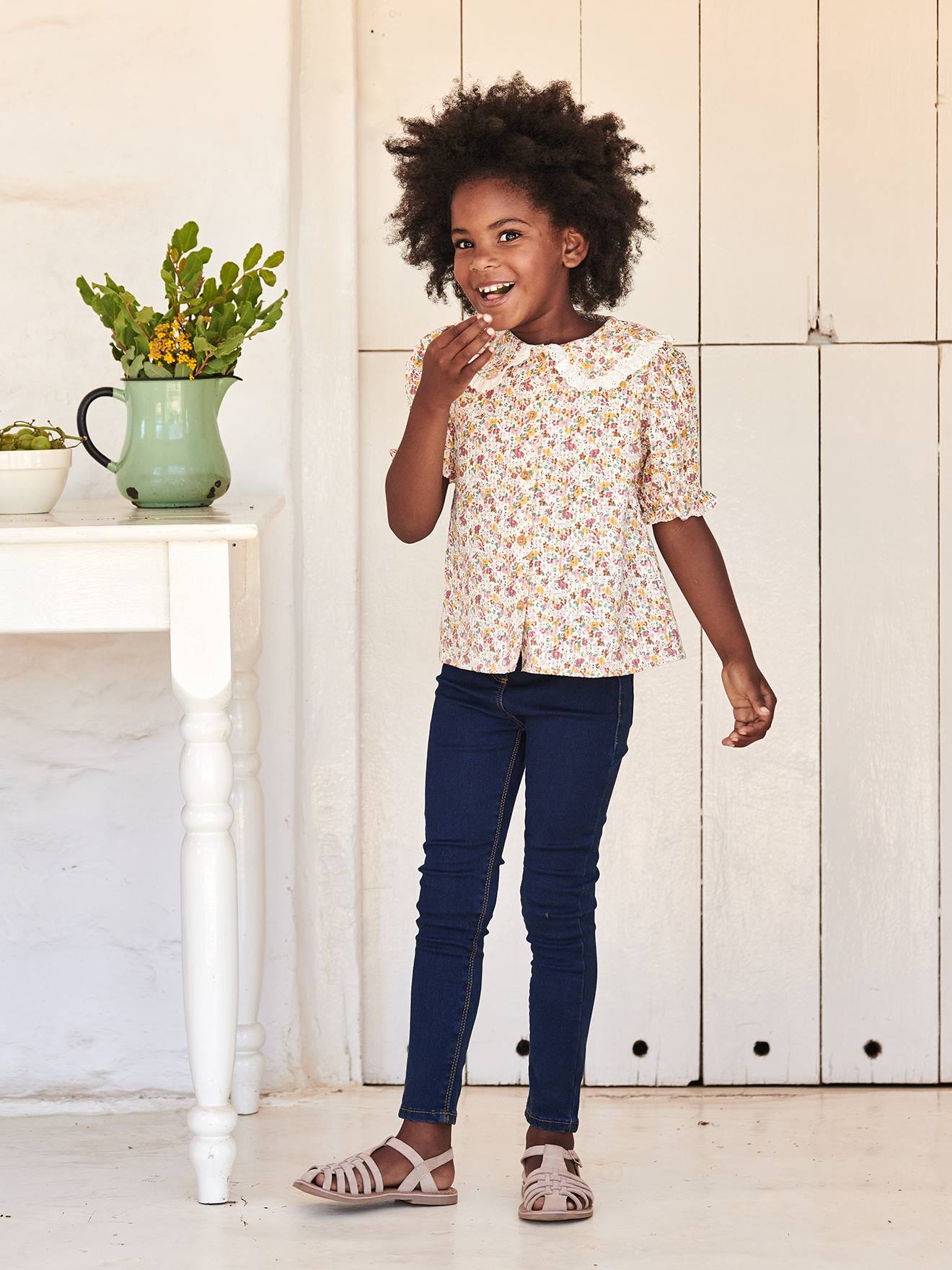 Chemise Confort fit Arrow manches courtes en fil à fil bleu ciel