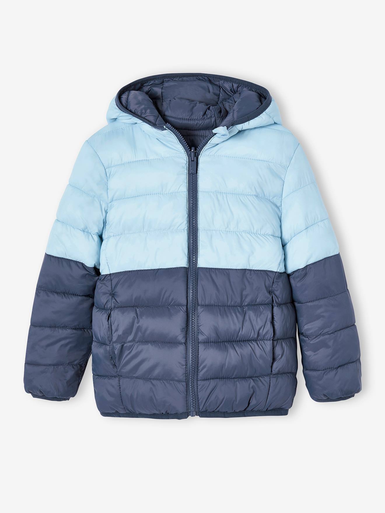 Vertbaudet Reversible Lightweight Padded Jacket with Padding in Recycled POLYESTER, for Girls