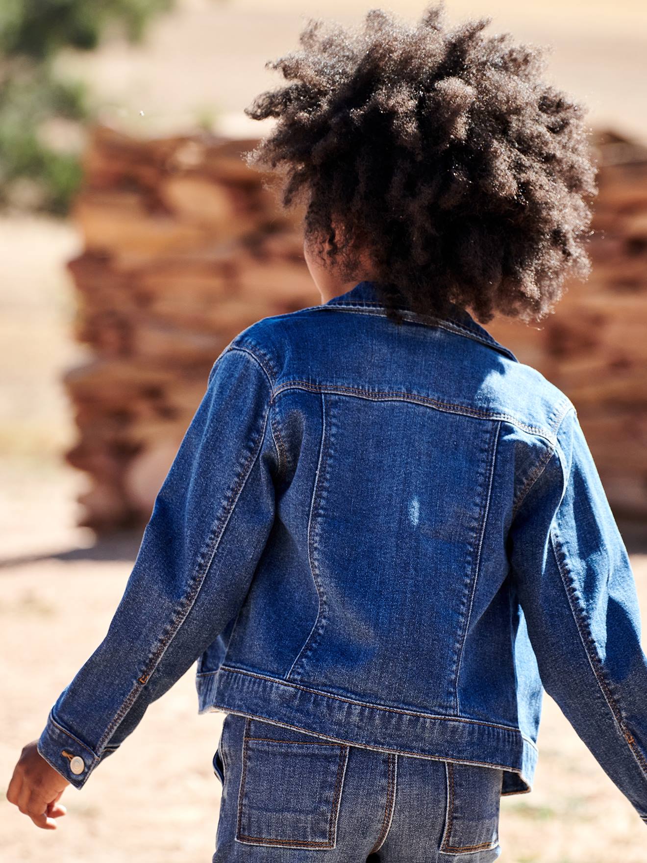 Gilet Jean Denim Bleu Fille Cat And Jack - Taille 10/12 - Boutons Devant