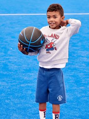 Boys-Sportswear-Bermuda Joggers in Fleece for Boys