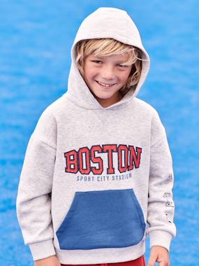 Boys-Cardigans, Jumpers & Sweatshirts-Sweatshirts & Hoodies-Sports Sweatshirt with Team Boston Motif for Boys