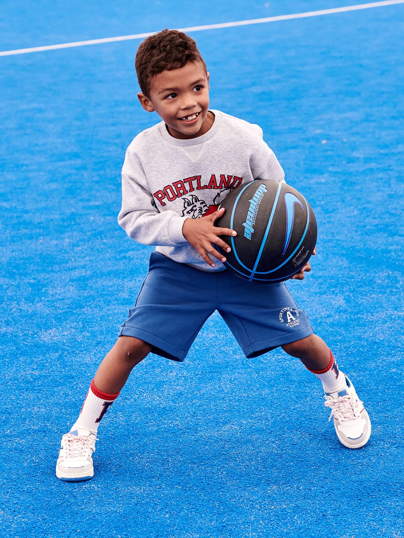 Short de rugby enfant - Force XV - Force 2 - Marine - 6 ans - 100