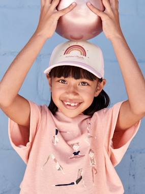 Fille-Collection sport-Casquette fille arc-en-ciel