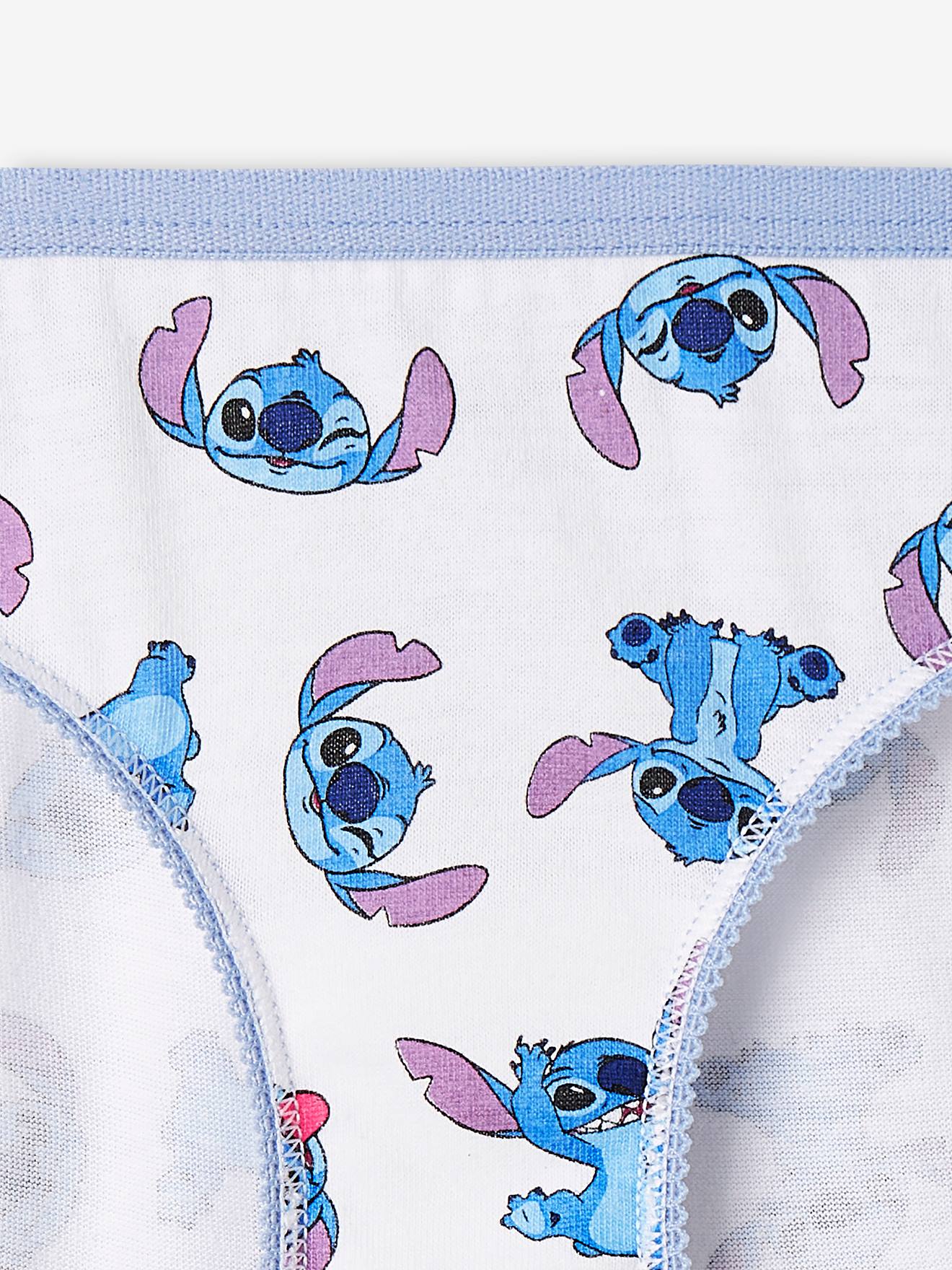 Pack of 5 Stitch Briefs for Girls, by Disney® - sky blue, Girls