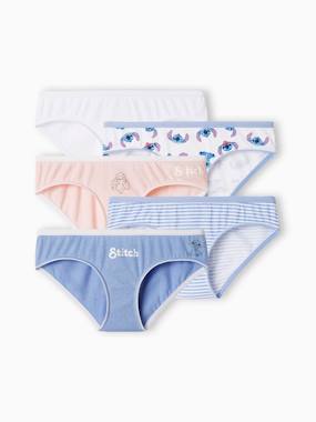 Girls-Underwear-Knickers-Pack of 5 Stitch Briefs for Girls, by Disney®