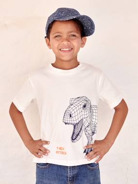 Boys-Tops-T-Shirt with 3D-Effect Motif, for Boys