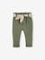 Pantalon paperbag bébé avec ceinture cappuccino+lichen+vieux rose - vertbaudet enfant 