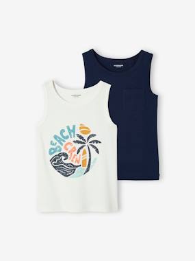 Boys-Tops-Pack of 2 Tank Tops for Boys