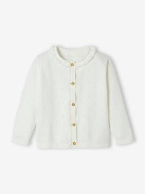 Baby-Jumpers, Cardigans & Sweaters-Cardigan with Collar for Babies