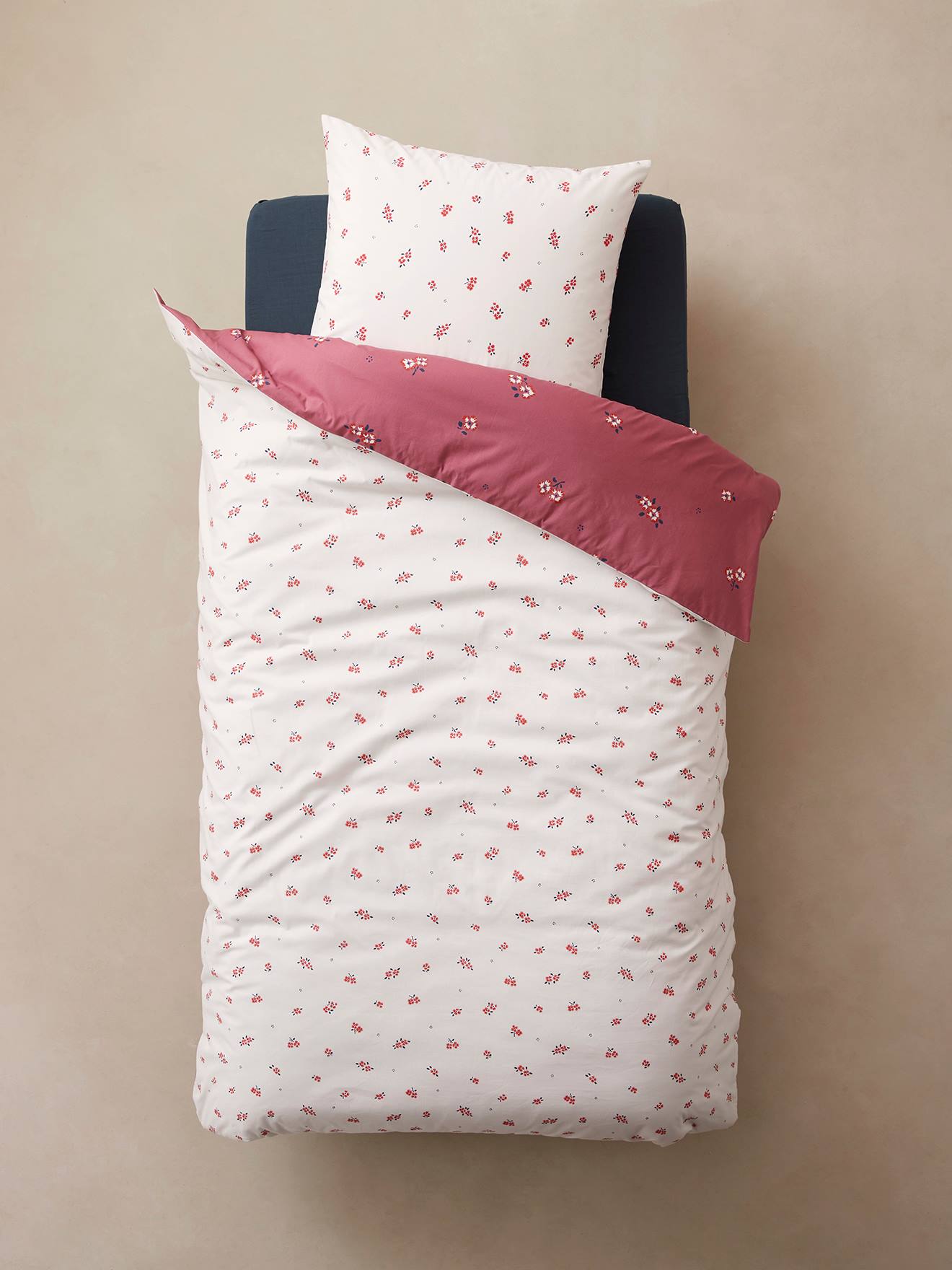 Parure De Lit Enfant VERTBAUDET "Quel Chantier !" - Housse De Couette 140x150cm + Taie - Imprimé Blanc - 11