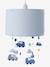 Clouds & Cars Hanging Lampshade BLUE MEDIUM SOLID WITH DESIGN - vertbaudet enfant 
