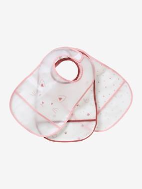 Nursery-Pack of 3 Plastified Bibs with Crumbcatcher