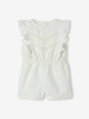 Baby-Dungarees & All-in-ones-Occasion wear Playsuit in Broderie Anglaise for Babies