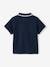 Polo Shirt with Embroidery on the Chest, for Baby Boys Dark Blue+sage green - vertbaudet enfant 