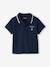 Polo Shirt with Embroidery on the Chest, for Baby Boys Dark Blue+sage green - vertbaudet enfant 