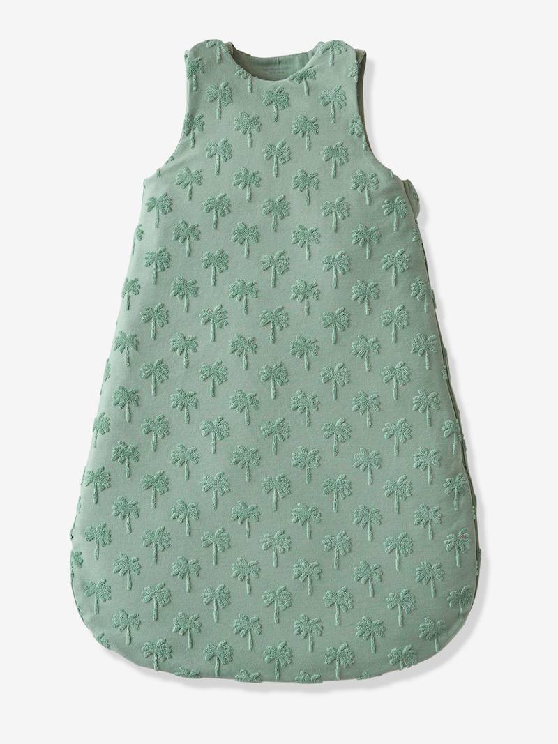 Baby Sleeping Bag in Towelling, Summer Special sage green, Bedding