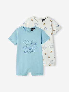 Bébé-Lot de 2 combinaisons short bébé garçon Snoopy Peanuts®