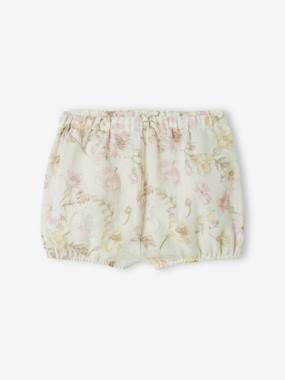 Baby-Shorts-Occasion wear Shorts in Cotton Gauze for Babies