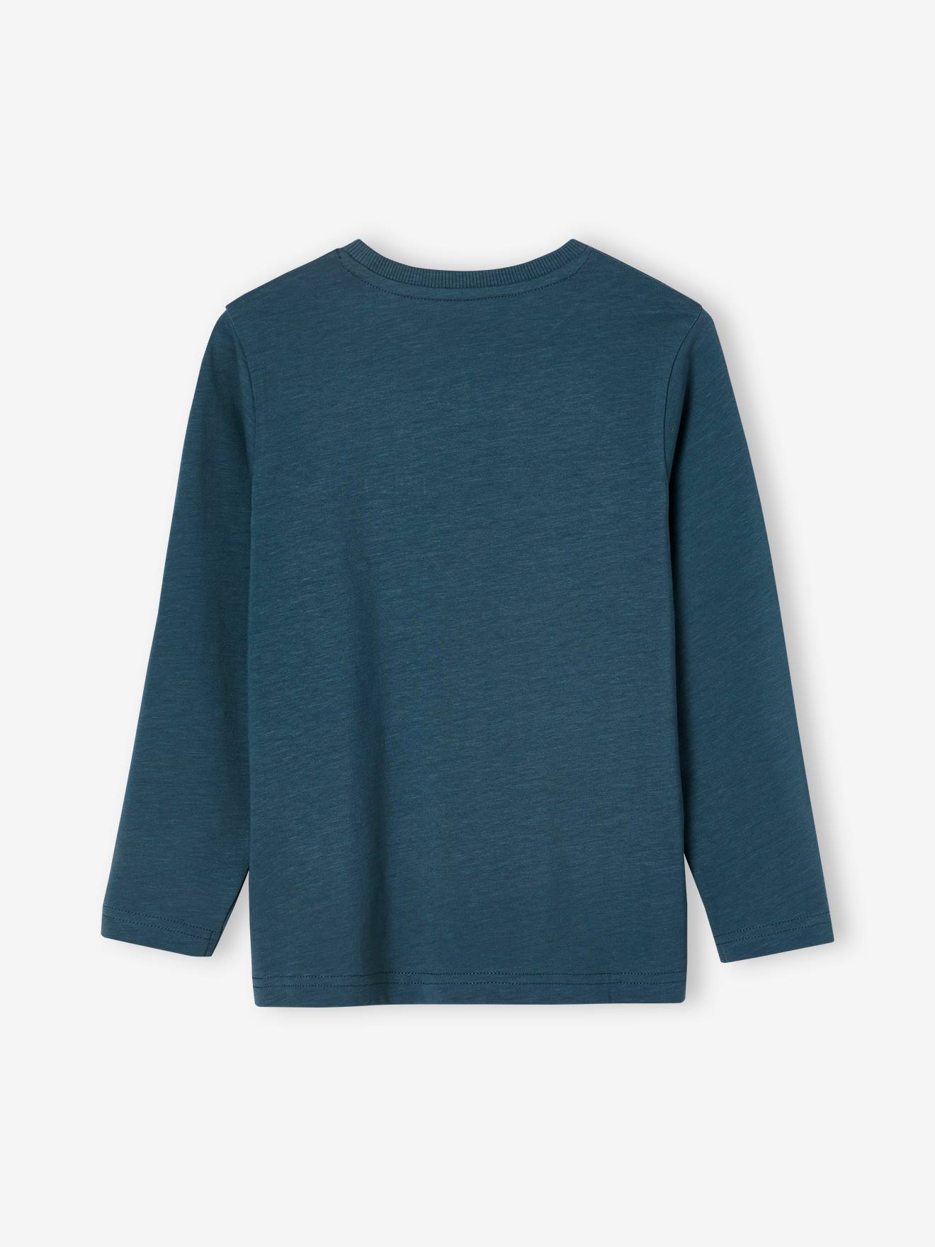 T-shirt Geox Manches Longues Vert - Motif Ancre - Taille 12 Ans (Défectueux - Petit Trou)