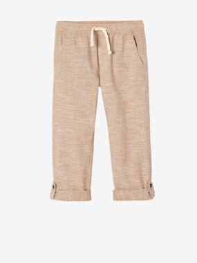 Boys-Trousers-Trousers, Convert into Cropped Trousers, in Lightweight Fabric, for Boys