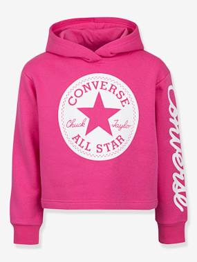 Fille-Pull, gilet, sweat-Sweat-Sweat à capuche Chuck Patch Cropped Hoodie CONVERSE