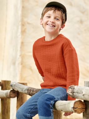 Boys-Cardigans, Jumpers & Sweatshirts-Sweatshirts & Hoodies-Padded Sweatshirt for Boys