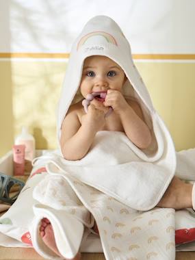 Baby-Bathrobes & bath capes-Rainbow Bath Cape