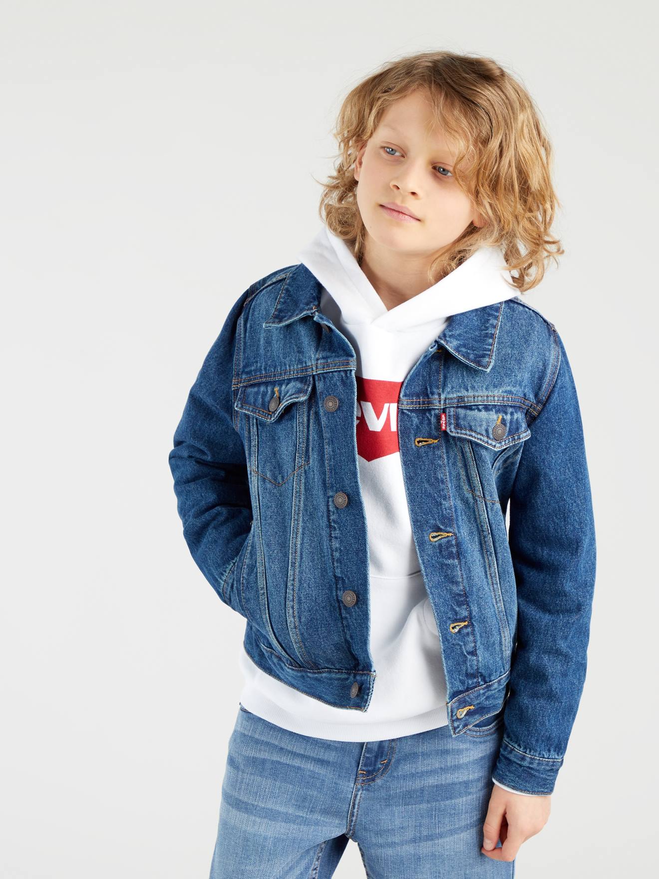 Levi s Trucker Jacket in Denim denim blue Boys