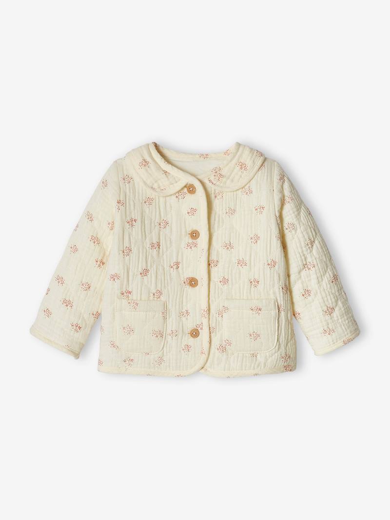 Cotton Gauze Jacket for Babies ecru, Baby