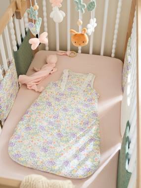 Bedding & Decor-Baby Bedding-Sleeveless Baby Sleeping Bag in Cotton Gauze, Countryside