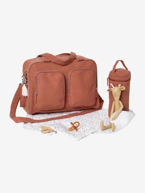Nursery-Changing Bag with Several Pockets, in Cotton Gauze, Family