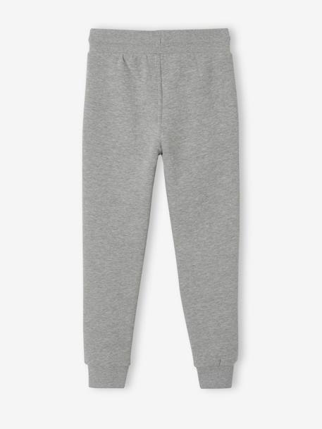 Pantalon jogging Basics garçon en molleton dark bleu ardoise+gris moyen chiné+marine chiné+noir+noir chiné+noisette+ocre+rouge+vert sapin - vertbaudet enfant 