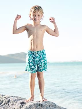 Boys-Swim & Beachwear-Printed Swim Shorts for Boys